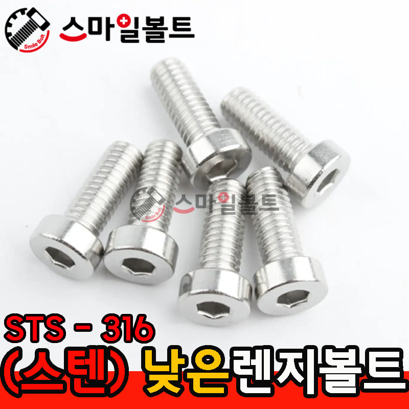 ▶ STS 316 - 낮은 머리 렌지볼트