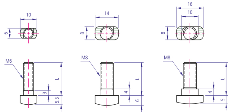 프로파일 _ T-볼트
